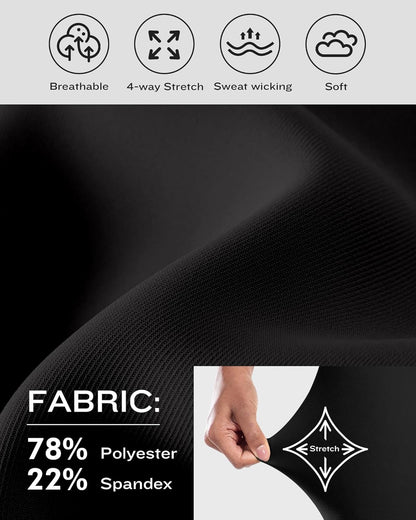 High Waisted Spandex Biker Shorts, Workout Booty Soft Yoga Shorts for Women